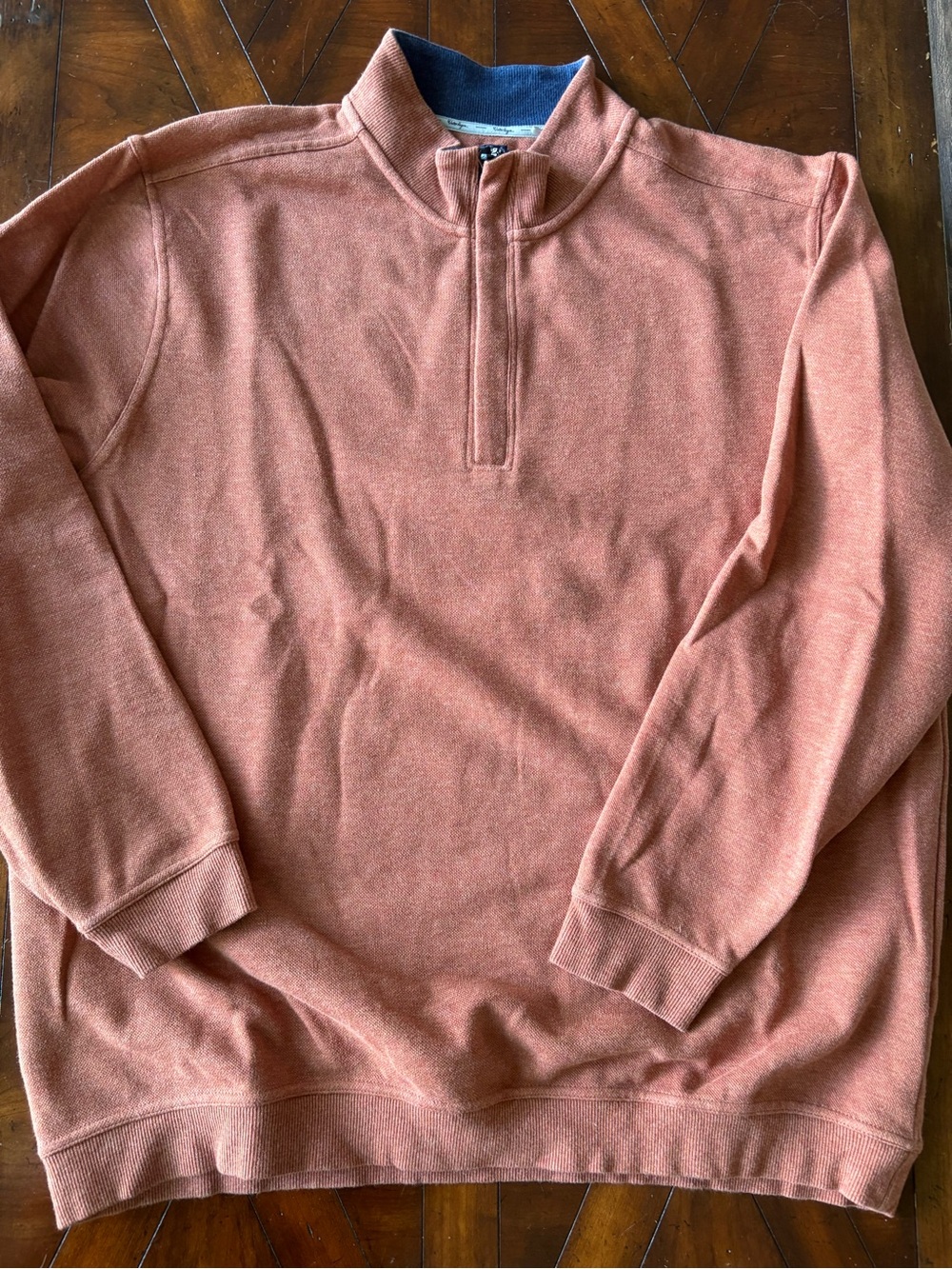 Walter Hagen Men's Zip-Up Sweater in Rust